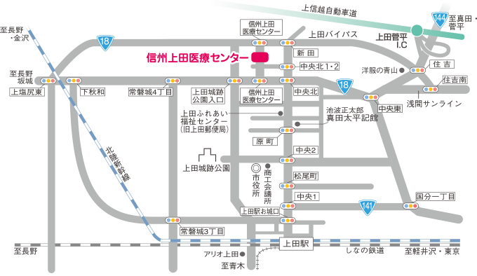 信州上田医療センター地図